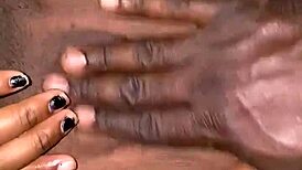 Playing with that nigerian pussy is so fun