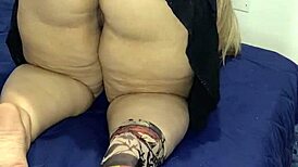 Man, the boss's curvy wife got drunk and came to my dorm for a hot blowjob ending