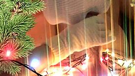 My neighbor surprised me with a Christmas hand and mouth gift this year.