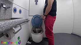 why do i jerk off my hot cock in a moving train toilet?