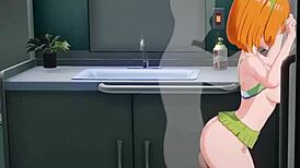 Hardcore Sex and Handjob with Moaning Yotsuba Nakano in 3D Hentai