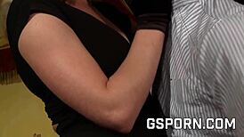 Sexy blonde milf begs for rough cock in ass hole 😏