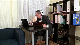 Tutor Screws Babe's Cunt!