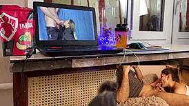 Marycandy Spots Guy Watching Porn, Delivers Epic Deepthroat Pov Video