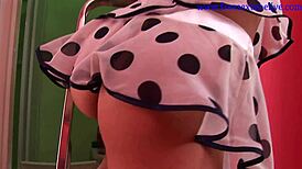 Teen Maid Cleans House While Fingering Her Wet Pussy with Intense Desire