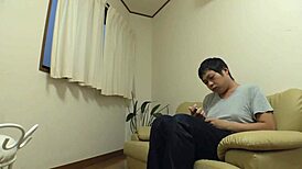 cute asian teen bent over for wild oral fun