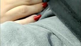 Bomb Latina Head in Florida Car with Interracial Blowjob