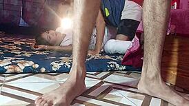 Hey, watch these desi college couples hanif, popy khatun, mst sumona, and manik mia getting wild in a homemade interracial gangbang