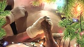 My neighbor surprised me with a Christmas hand and mouth gift this year.