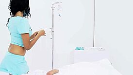 i seduced the patient to a rough interracial fuck