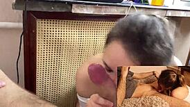 Marycandy Spots Guy Watching Porn, Delivers Epic Deepthroat Pov Video