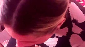 Blonde Amateur Delivers Intense Homemade Deepthroat Action