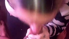 Blonde Amateur Delivers Intense Homemade Deepthroat Action