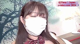 Hey, check Nana’s JK cosplay and wild SM play with pee drinking!