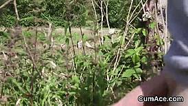 Wow, this centerfold just took a huge cum load on her face!