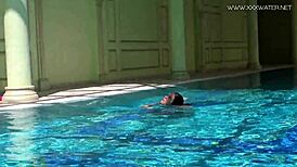 Jessica Adored the Producer with Her Sexy Look by the Pool