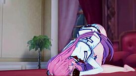 Redo of Healer: Flare Levels Up with Hero's Creampie in Hentai Action