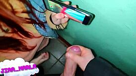 Whoa! Public street banging with monster cock ends in messy cumshot!