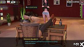 girl flaunts tits in red suit costume for 3d game 😘