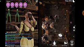 perverted waitress serves up big ass and tits in anime hentai