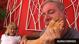 Amazing British granny Jamie Foster sucks rims and fucks in intense cowgirl riding before cum in mouth