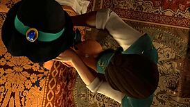 here’s the tale of flynn banging jasmine in a standing sex scene from aladdin tangled parody