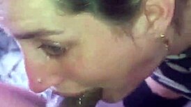 Blonde Amateur Delivers Intense Homemade Deepthroat Action