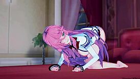 Redo of Healer: Flare Levels Up with Hero's Creampie in Hentai Action