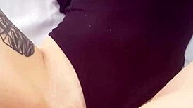 Perfect Body Babe Masturbates With Monster Cock In Pov