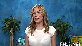 nudist massage got me hard with her oily hands