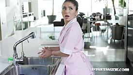 all natural russian kandy kors rides hard for double facial