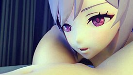 Ganyu and Keqing in Hot Lesbian Anime Sex