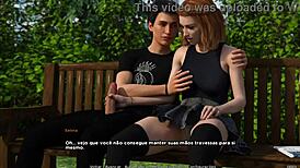 In this wild 3D hentai, Uma gives a steamy outdoor blowjob.