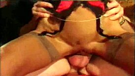 French Slut in Sex Shop Orgy Anal Action