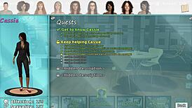 Big City Pleasures 47: Posing For Sexy Brunette Cassie