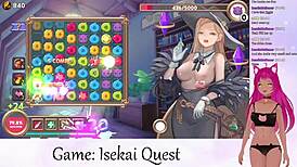 Lewdneko vtuber plays isekai quest part 2 😈