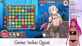 Lewdneko vtuber plays isekai quest part 2 😈