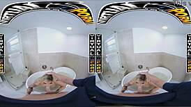 Kali Roses, that blonde PAWG, is in VR porn, looking amazing.