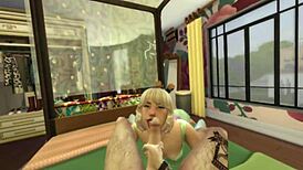 Alternative couple bangs hard with a wild cumshot finish