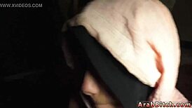 Petite arab teen serviced by straight group in uniform