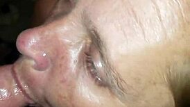 Sloppy Blowjob With Spitting On Amateur Wife