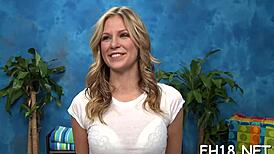 nudist massage got me hard with her oily hands