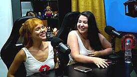 Flora Vip Flashes Tits, Ruan Shows Cock On Podcast