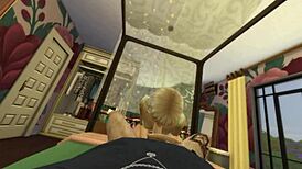 Alternative couple bangs hard with a wild cumshot finish