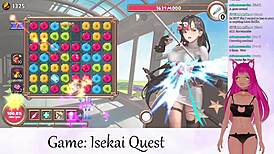 Lewdneko vtuber plays isekai quest part 2 😈