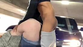 mia dior says fuck me hard in this public parking garage