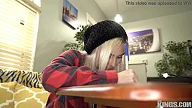 Hot Blonde Aria Banks Takes Big Dick in Casting