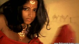 Exotic Brunette Strips Down in Bold Bollywood Seduction