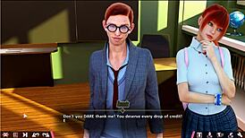 Amateur teen explores anal with milf's big tits and ass