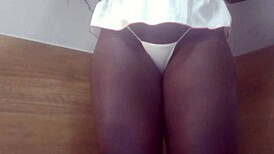 Fernanda chocolatte surprises with sexy latina amateurs in black intense fuck